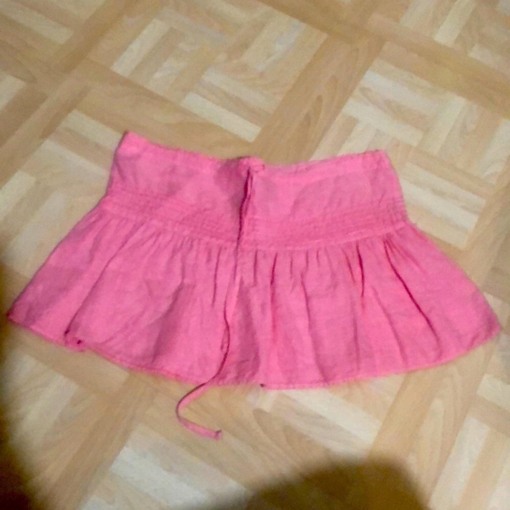 Juicy Couture linen mini skirt in size petite.